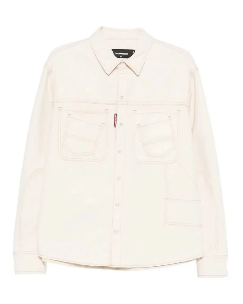 Dsquared2 Hemd - Creme Creme