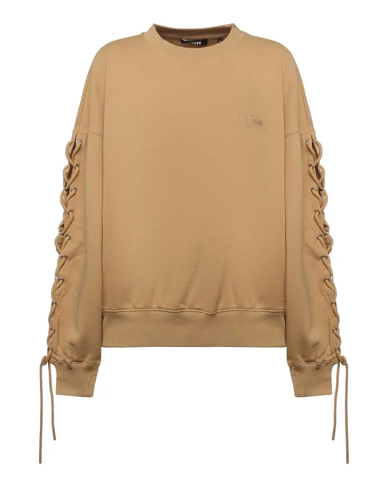 ROTATE Birger Christensen Rundhalspullover - Beige Beige