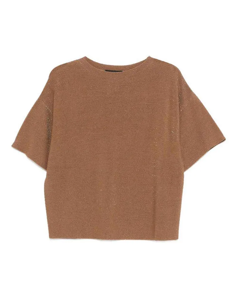 Fabiana Filippi Rundhalspullover - Braun Braun