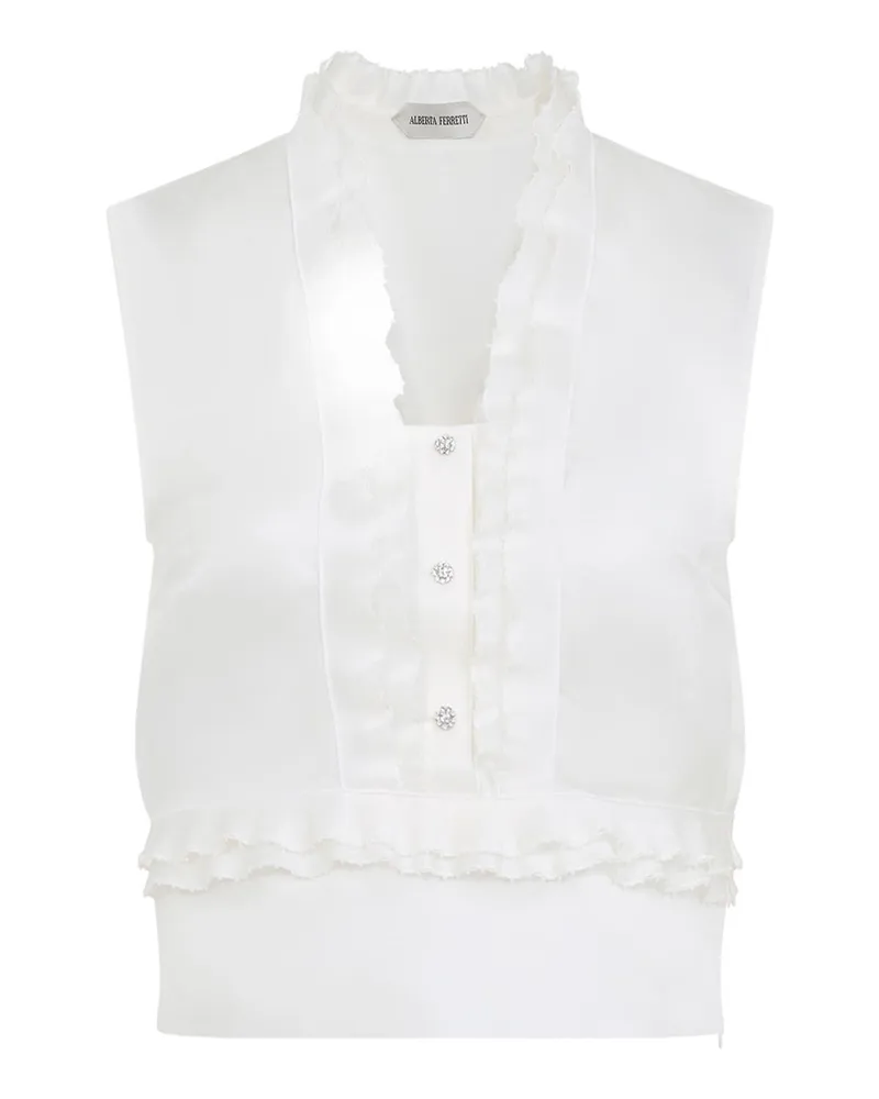 Alberta Ferretti Top - Creme Creme