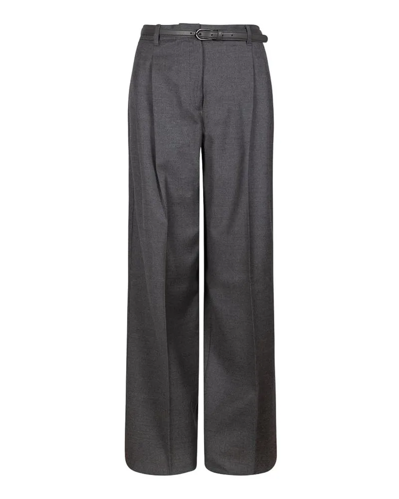 Max Mara Formale Hose - Grau Grau