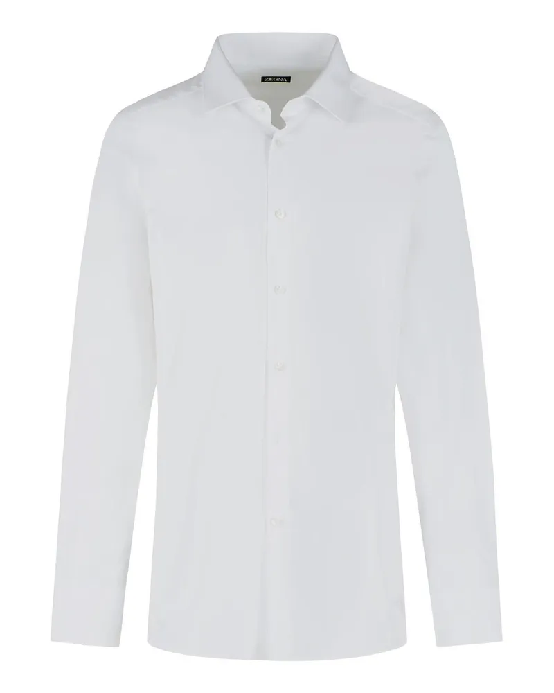 Z Zegna Hemd - Weiß Weiß