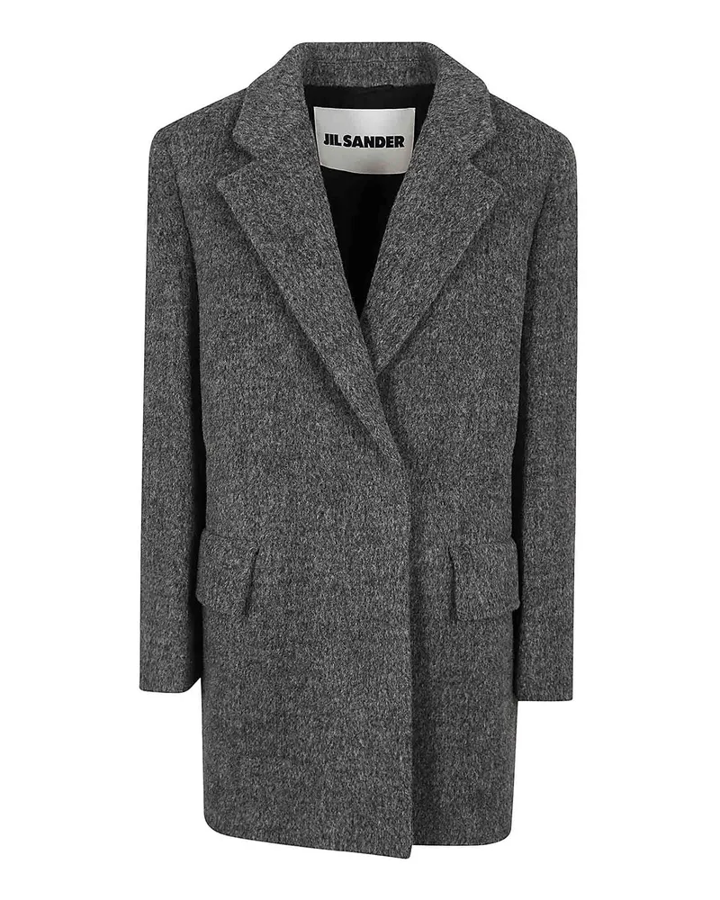 Jil Sander Kurzer Mantel - Schwarz Grau