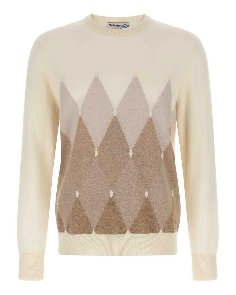 Ballantyne Rundhalspullover - Beige Beige