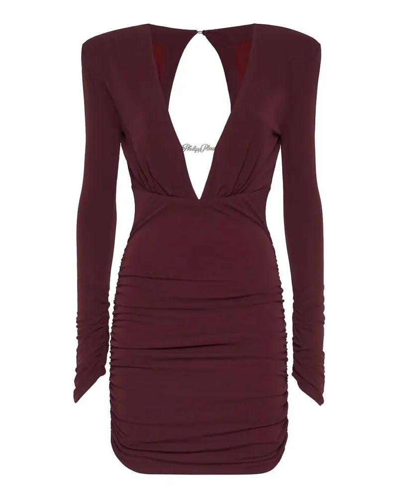 Philipp Plein Kurzes Kleid - Dunkelrot Dunkelrot