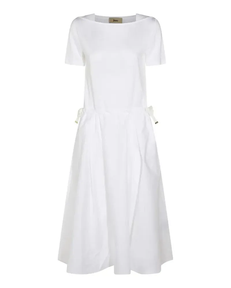 Herno Knielanges Kleid - Weiß Weiß