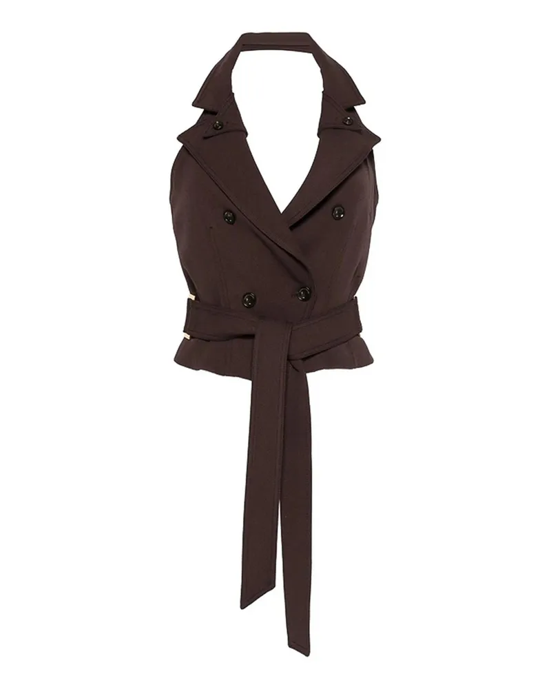 Elisabetta Franchi Weste - Braun Braun