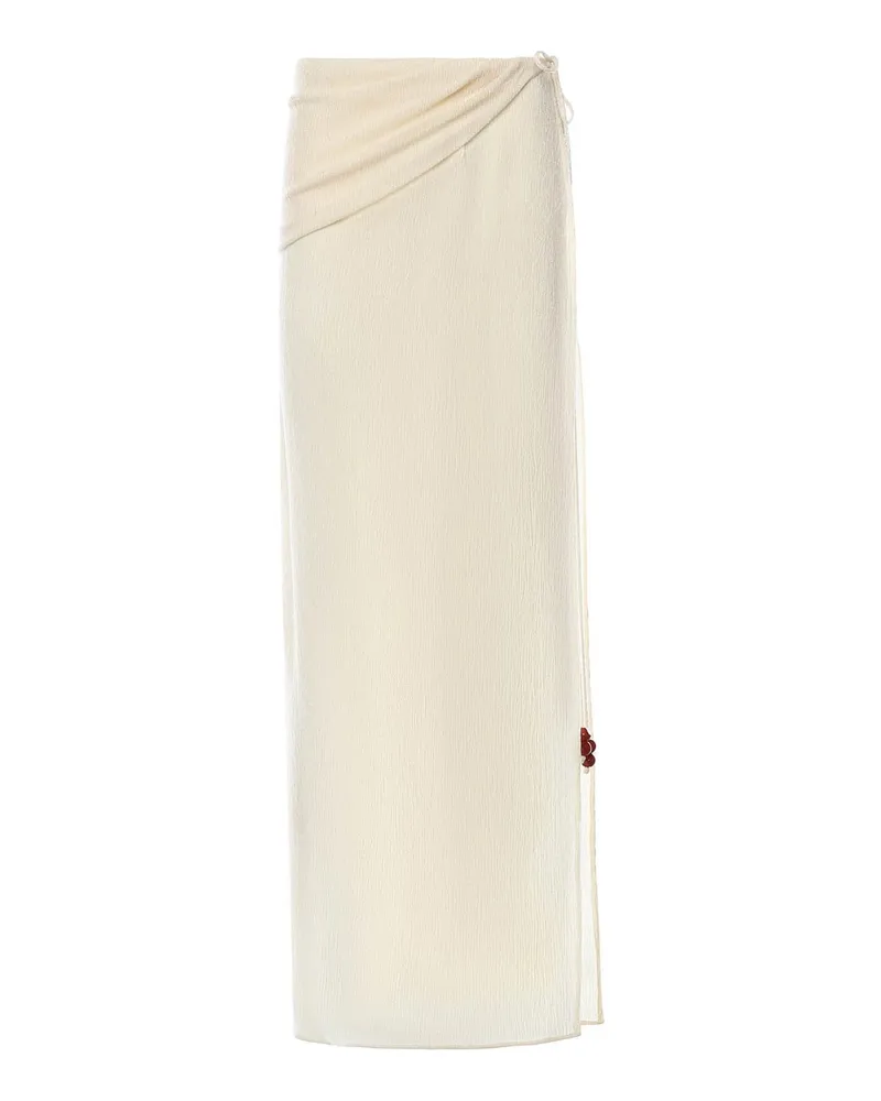 Magda Butrym Knielanges Kleid - Weiß Weiß