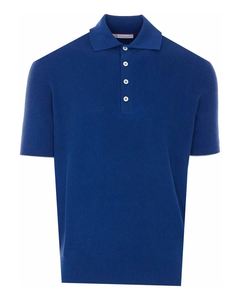 Brunello Cucinelli Poloshirt - Blau Blau