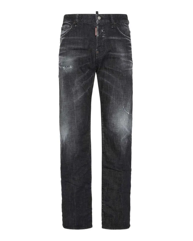 Dsquared2 Straight Leg Jeans - Schwarz Schwarz
