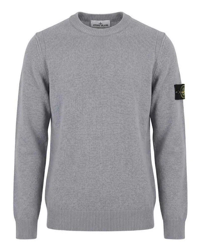 Stone Island Rundhalspullover - Grau Grau