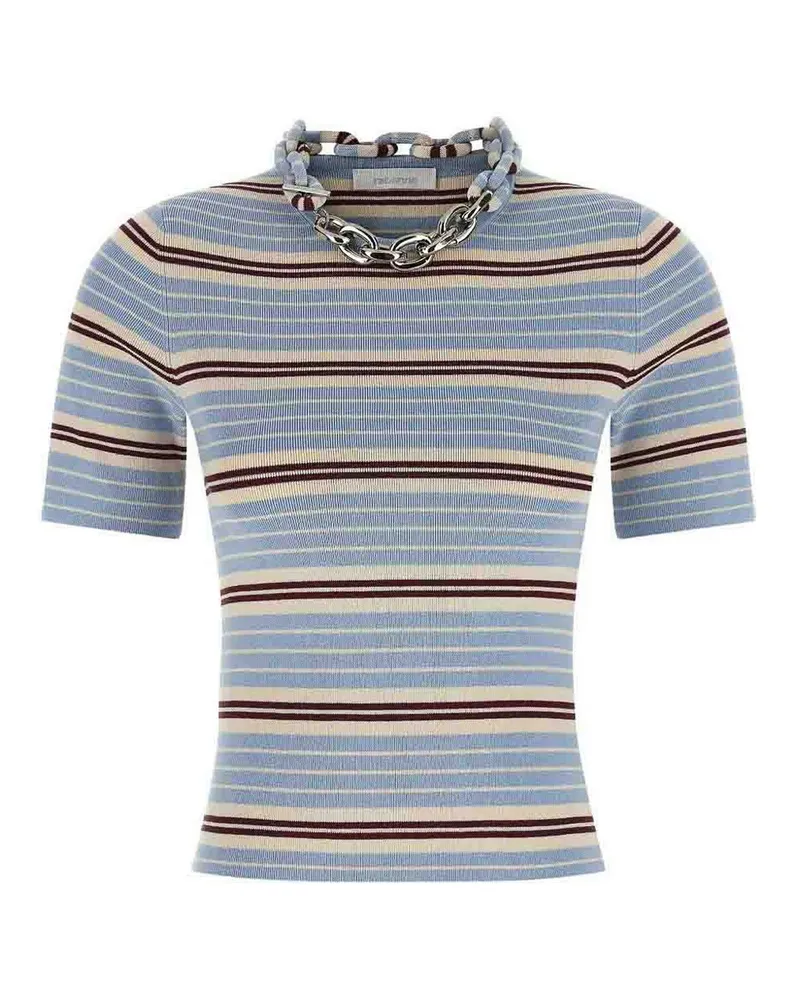 Paco Rabanne Rundhalspullover - Blau Blau