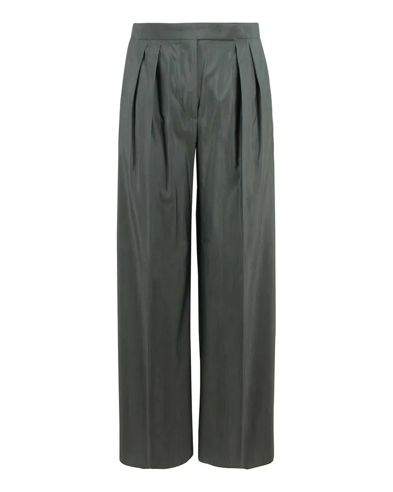 Max Mara Formale Hose - Grün Grün