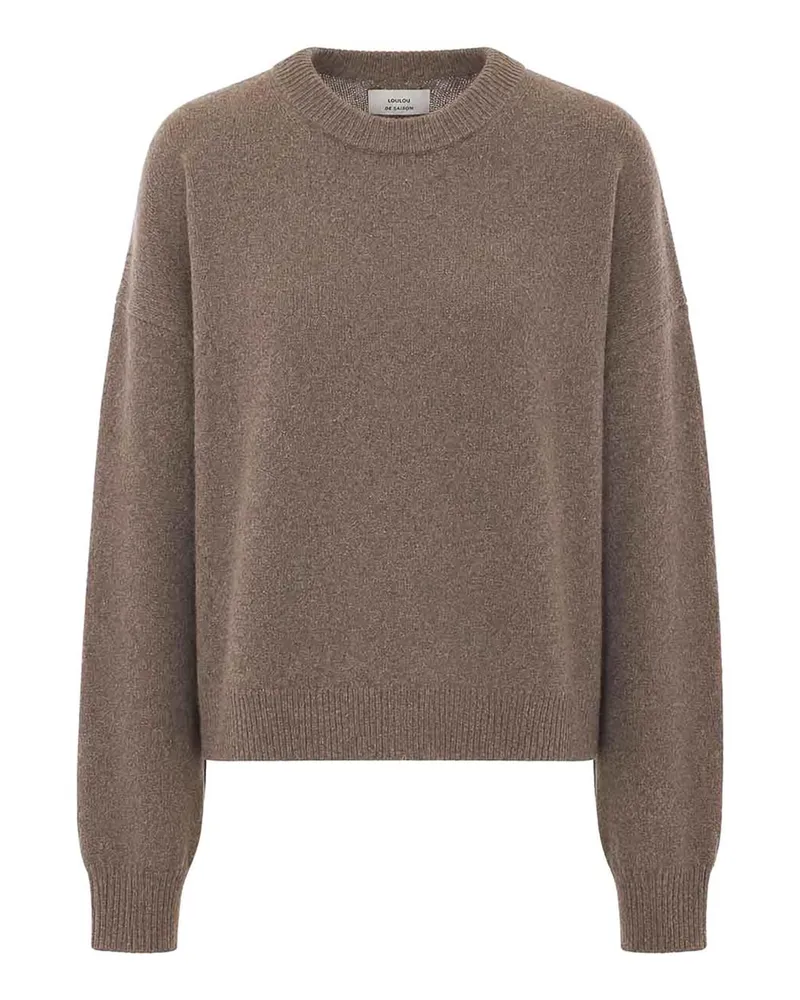 Loulou Studio Rundhalspullover - Beige Beige