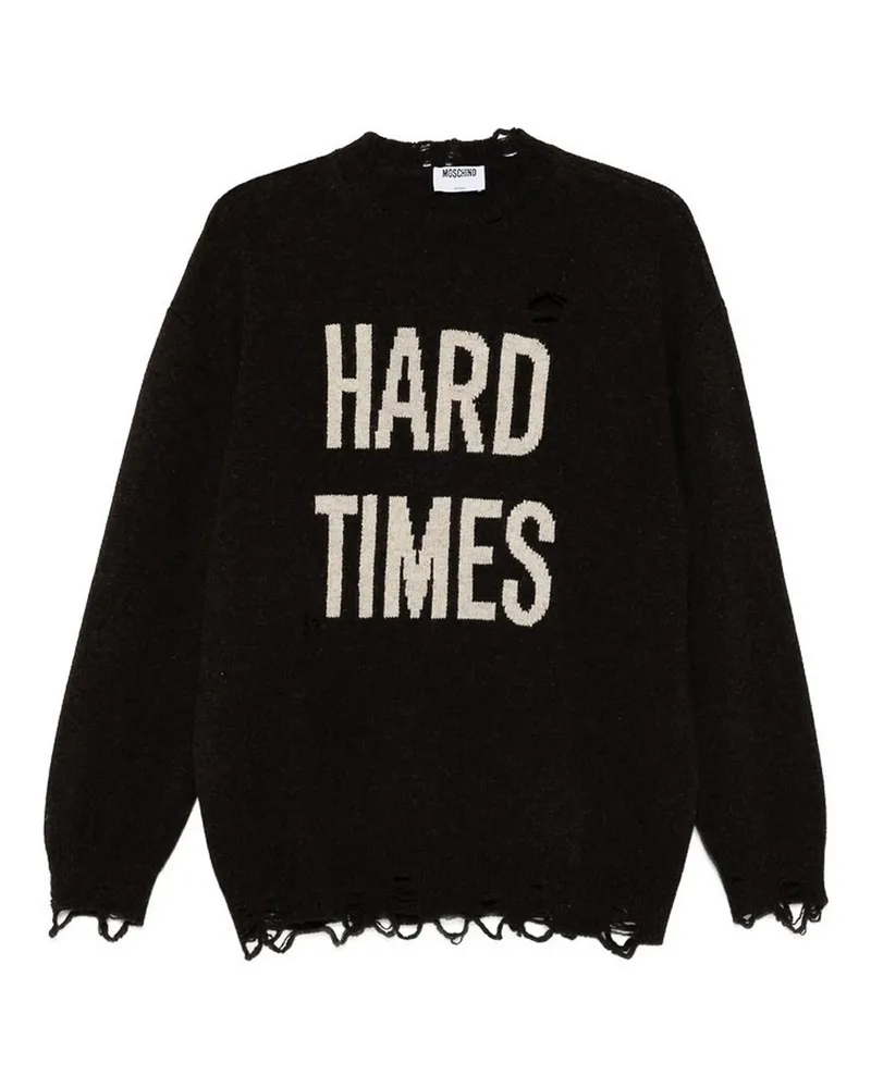 Moschino Rundhalspullover - Braun Braun