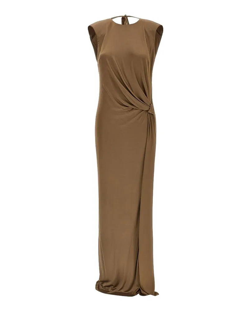 Elisabetta Franchi Knielanges Kleid - Braun Braun
