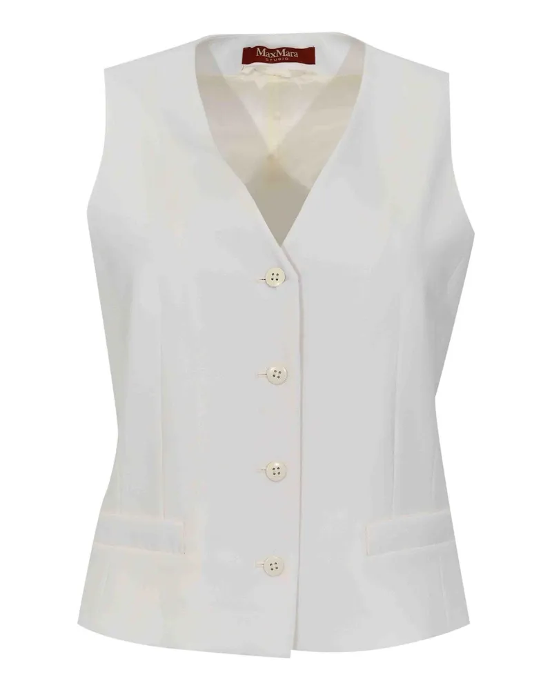 Max Mara Weste - Weiß Weiß