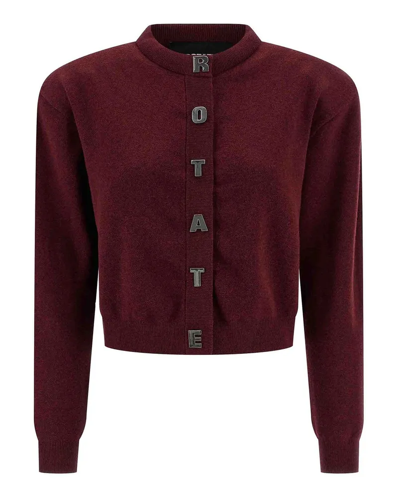 ROTATE Birger Christensen Cardigan - Dunkelrot Dunkelrot