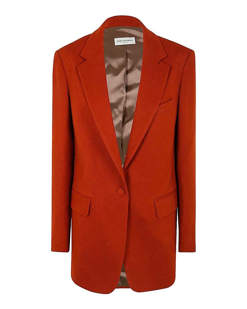 Dries van Noten Casualjacke - Orange Rot