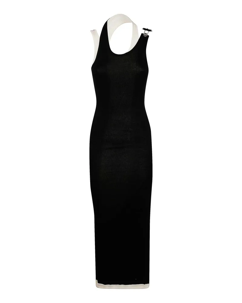 Jean Paul Gaultier Maxikleid - Schwarz Schwarz