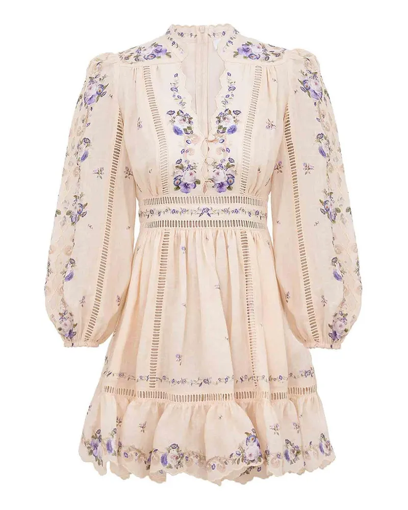 Zimmermann Kurzes Kleid - Bunt Bunt