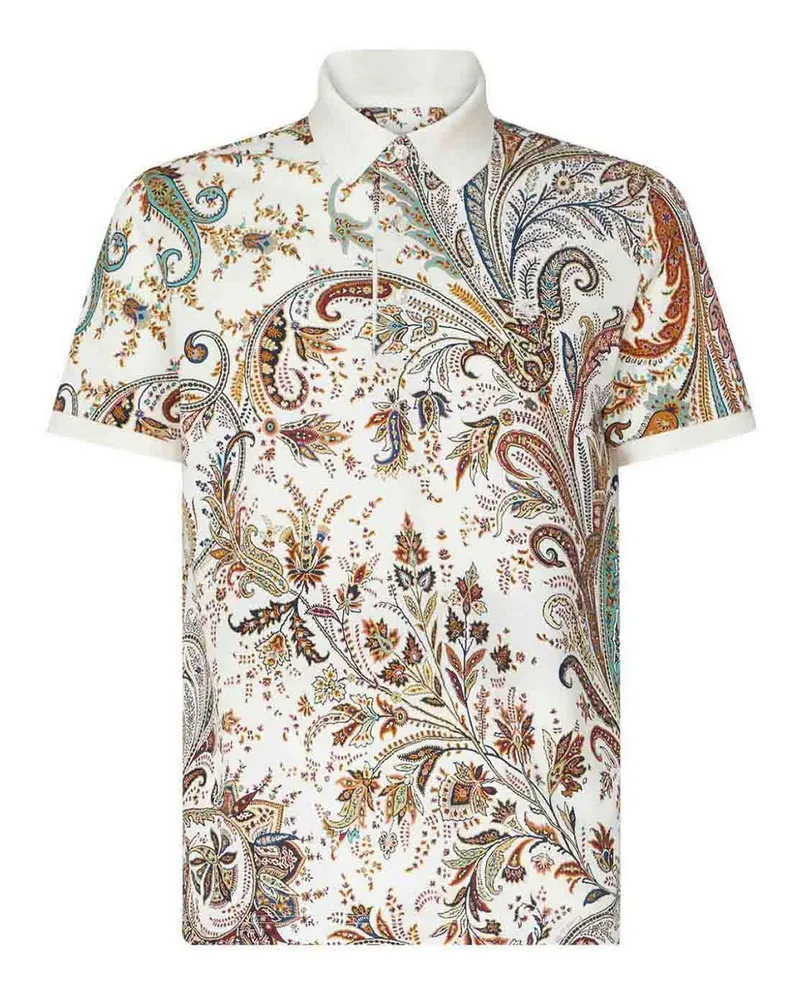 Etro Poloshirt - Weiß Weiß