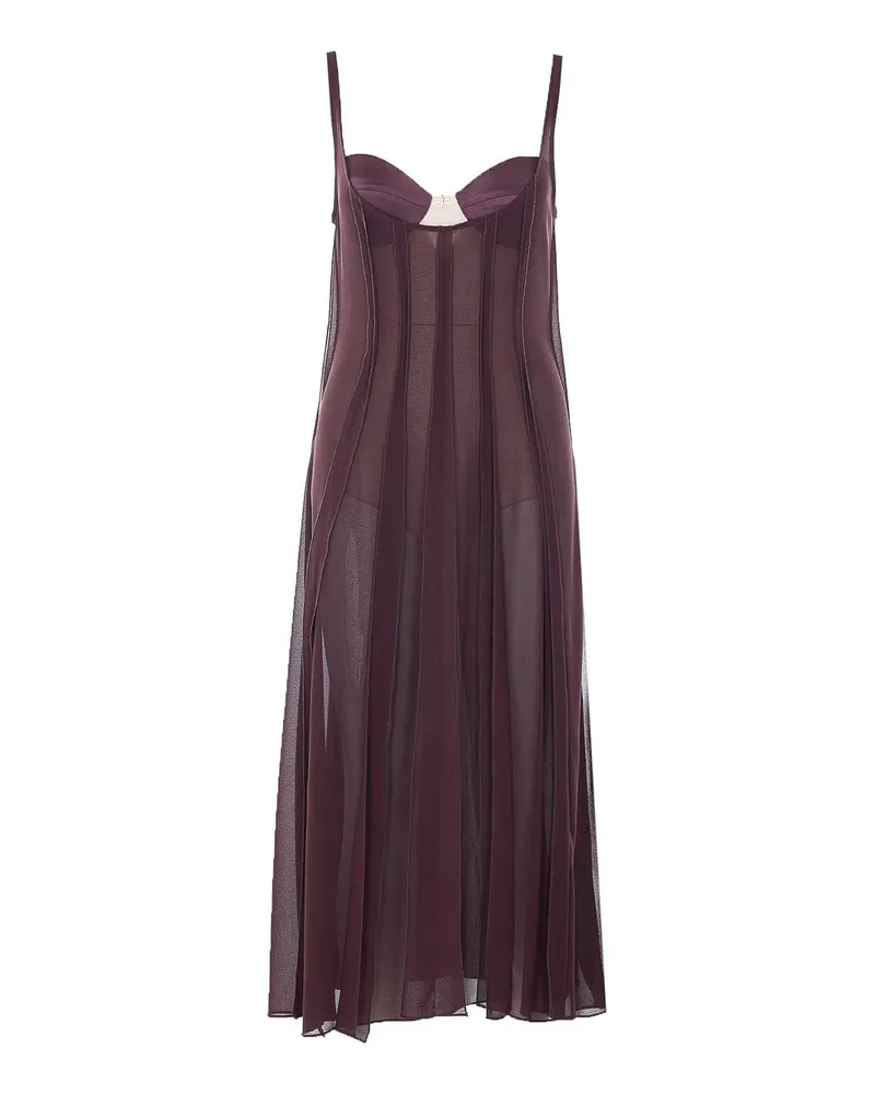 Elisabetta Franchi Knielanges Kleid - Braun Braun