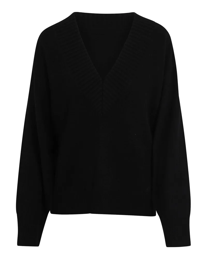 Loulou Studio Rundhalspullover - Schwarz Schwarz