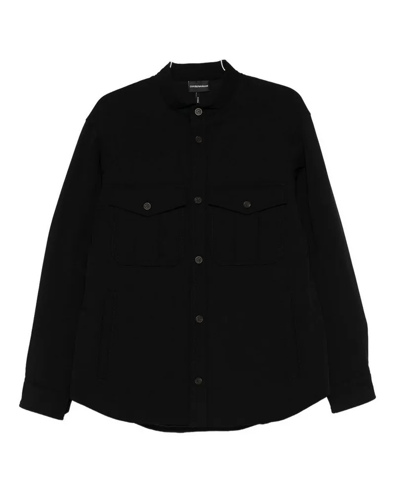 Emporio Armani Hemd - Schwarz Schwarz