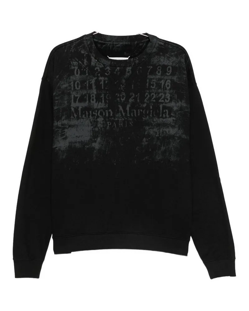 Maison Margiela Rundhalspullover - Schwarz Schwarz