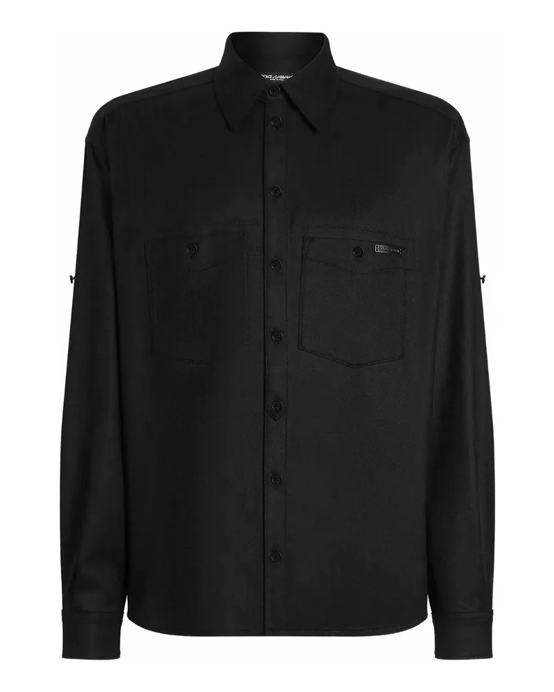 Dolce & Gabbana Hemd - Schwarz Schwarz
