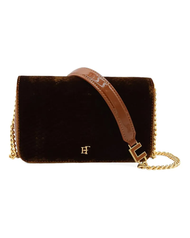 Elisabetta Franchi Schultertasche - Braun Braun