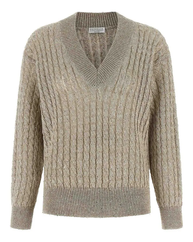 Brunello Cucinelli Rundhalspullover - Beige Beige