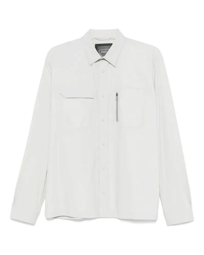 Herno Hemd - Gelb Weiß