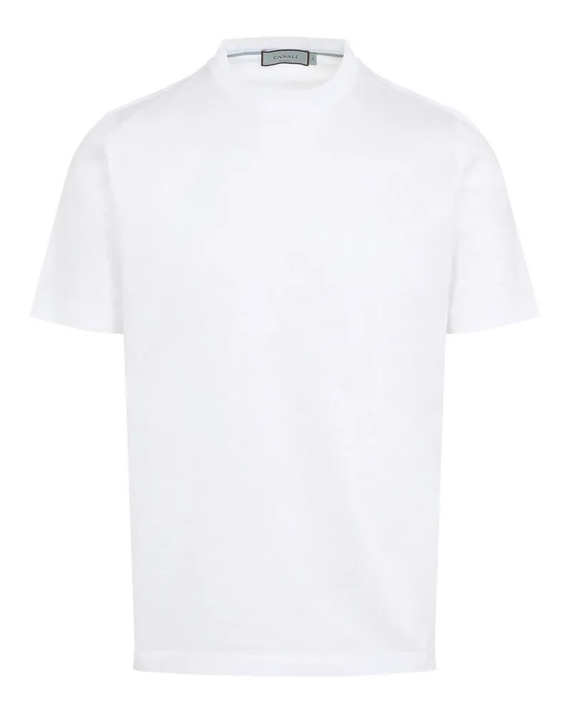 Canali T-Shirt - Weiß Weiß