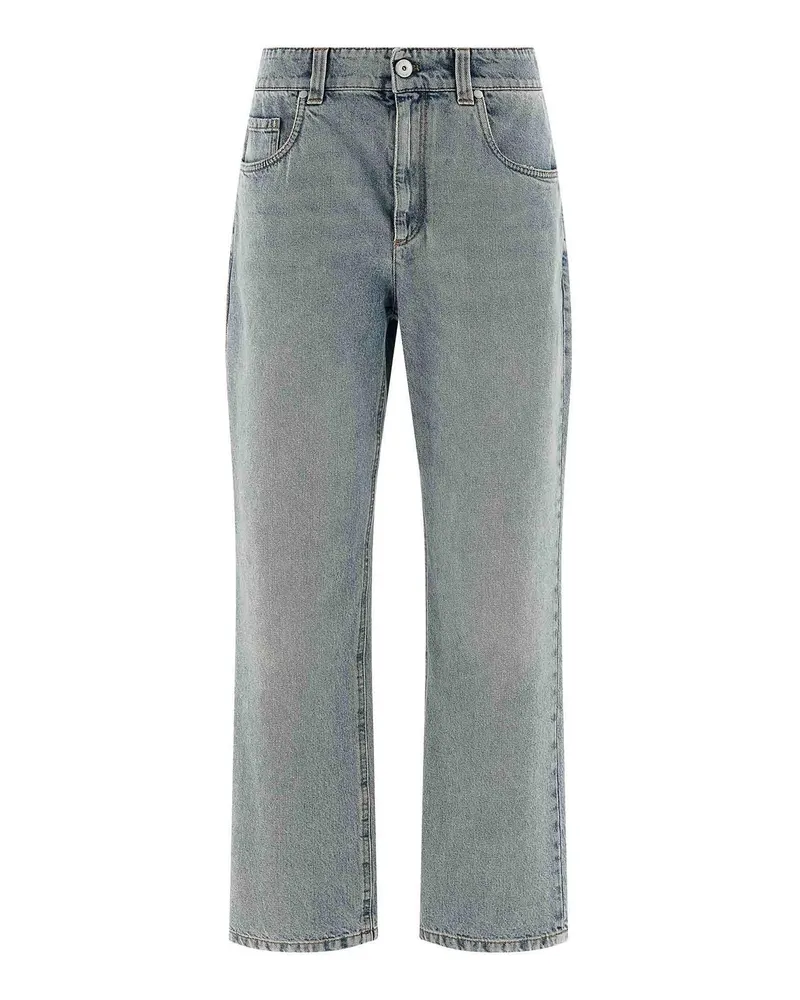 Brunello Cucinelli Straight Leg Jeans - Hellblau Hellblau