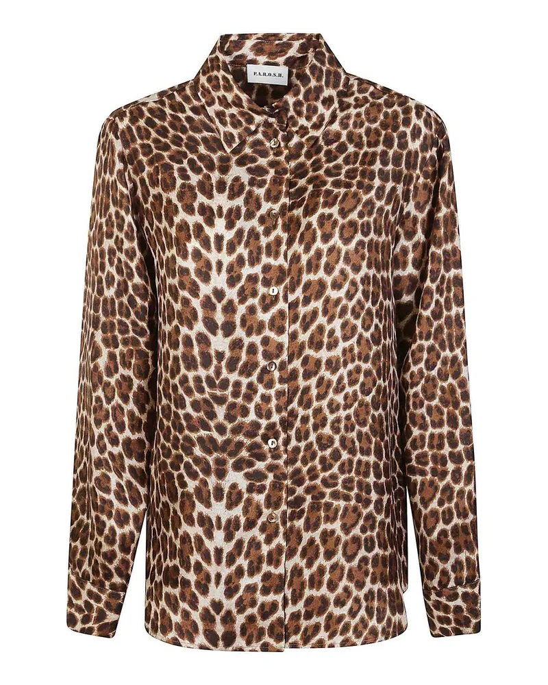 P.A.R.O.S.H. P. A.R. O.S. H. Hemd - Braun Braun