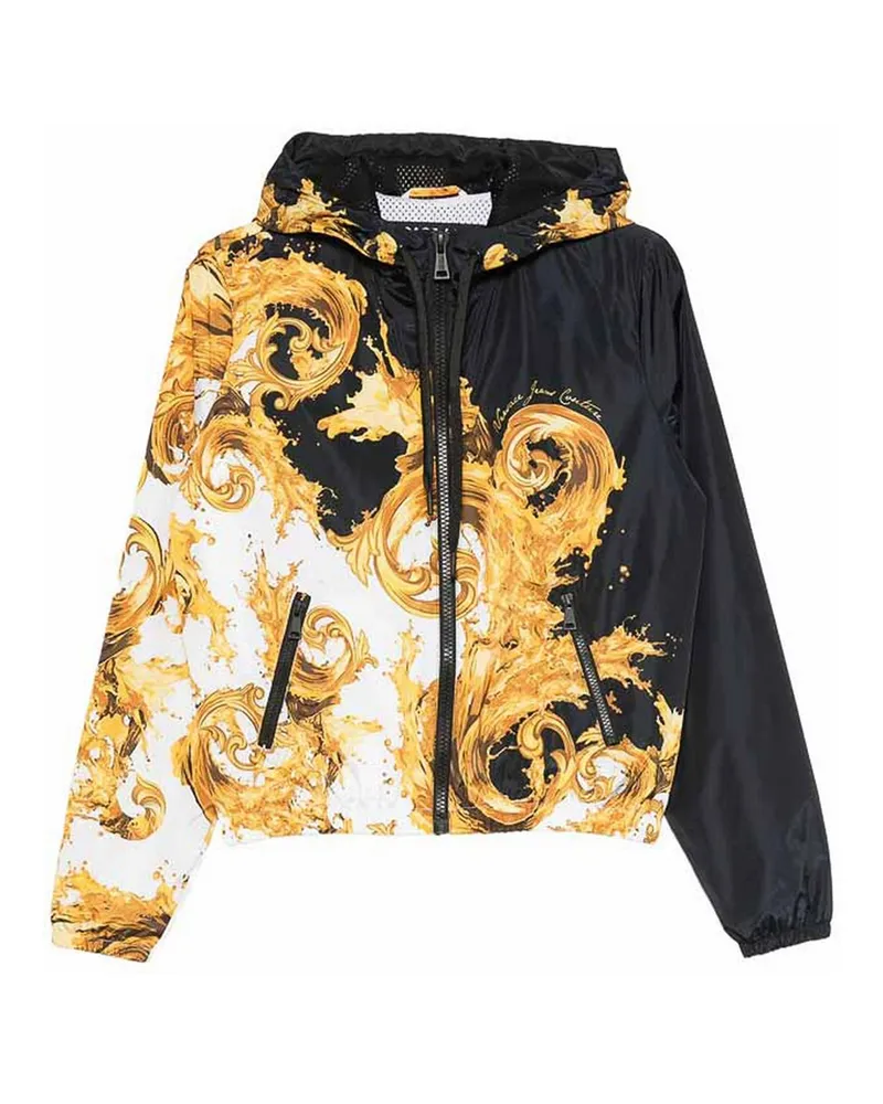 Versace Jeans Knielanger Mantel - Schwarz Schwarz