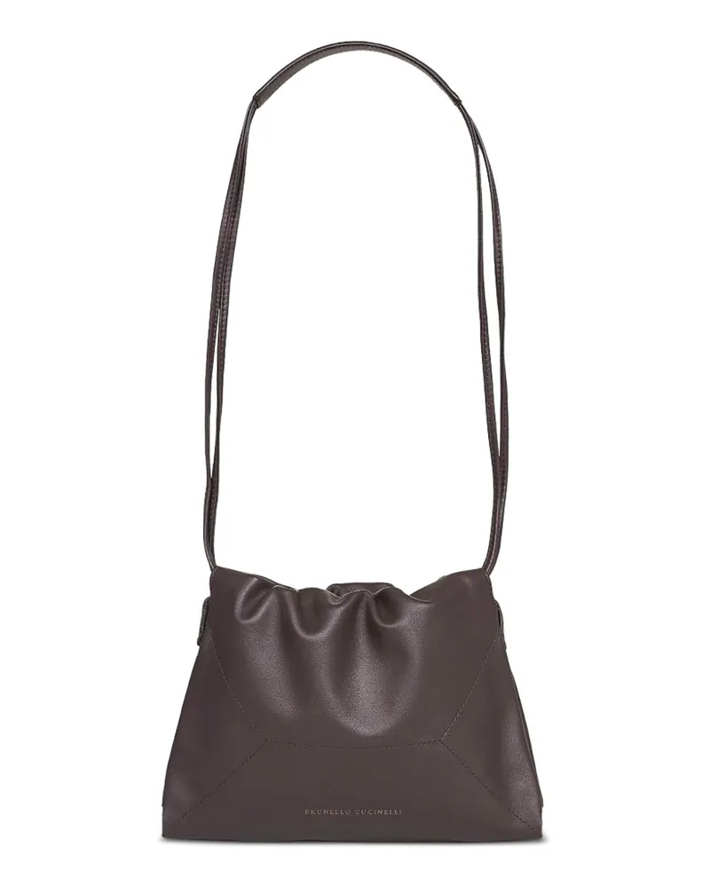 Brunello Cucinelli Schultertasche - Dunkelbraun Dunkelbraun