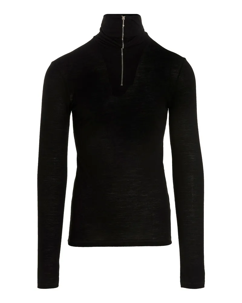 Jil Sander Rollkragenpullover - Schwarz Schwarz