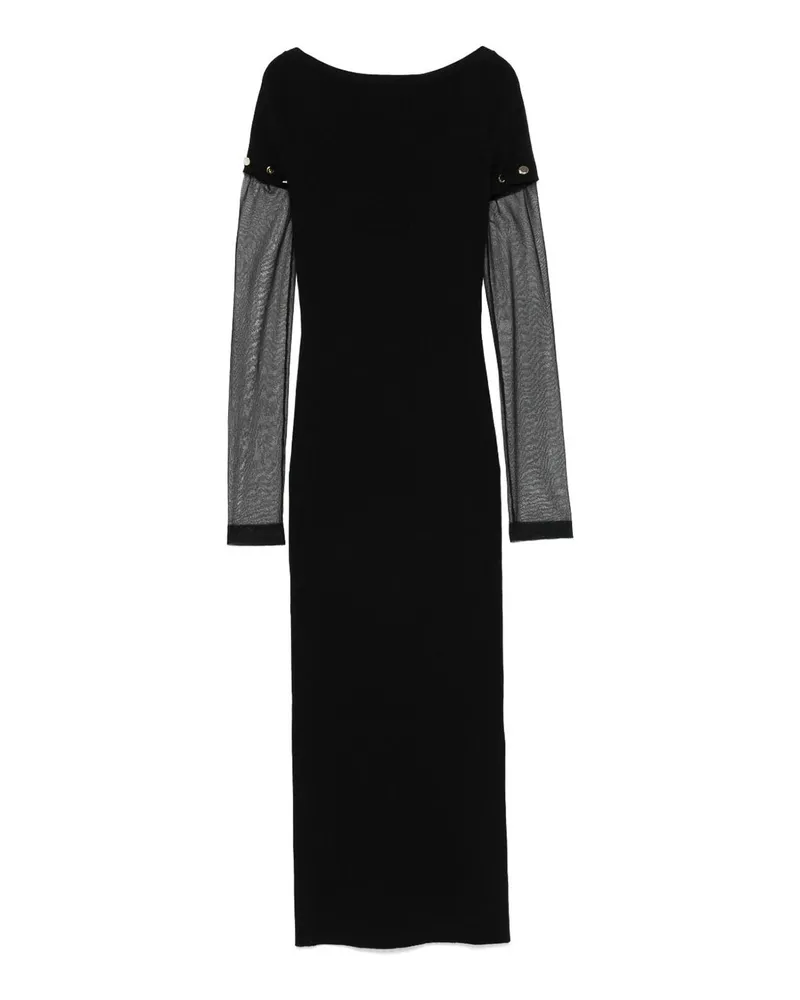 SPORTMAX Maxikleid - Schwarz Schwarz