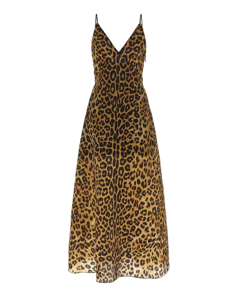 Alberta Ferretti Knielanges Kleid - Braun Braun