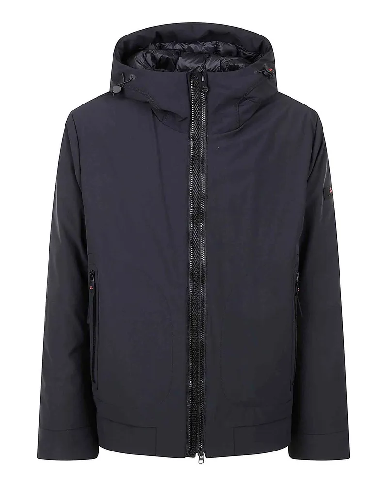 Peuterey Knielanger Mantel - Schwarz Schwarz