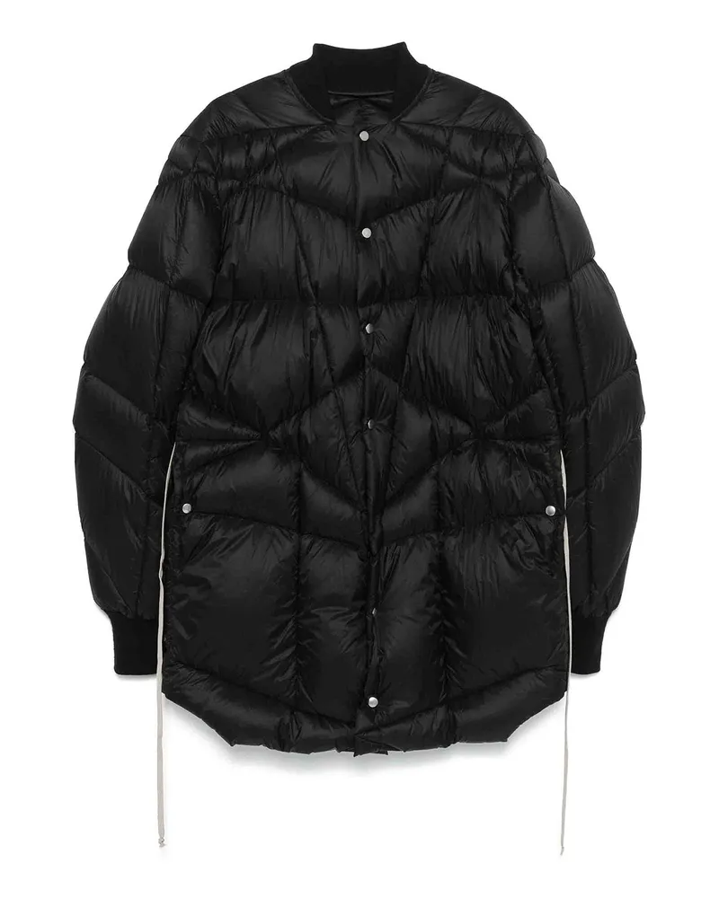 Rick Owens Kurzer Mantel - Schwarz Schwarz