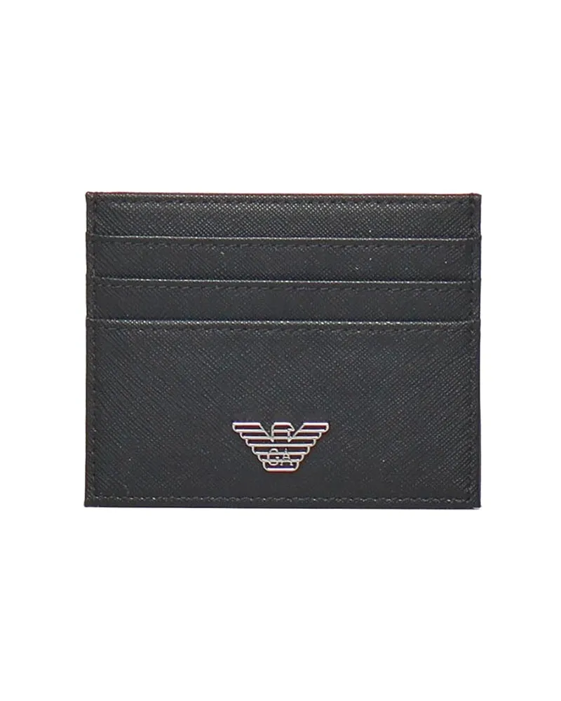 Emporio Armani Portemonnaie - Schwarz Schwarz