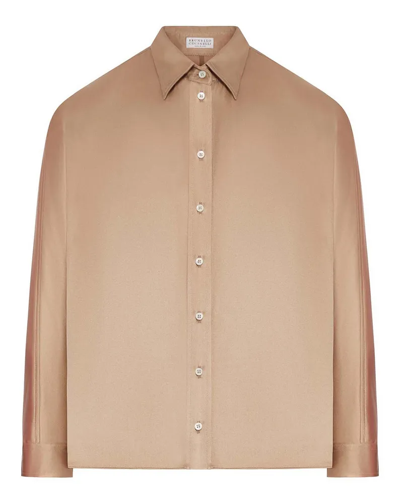 Brunello Cucinelli Hemd - Braun Braun