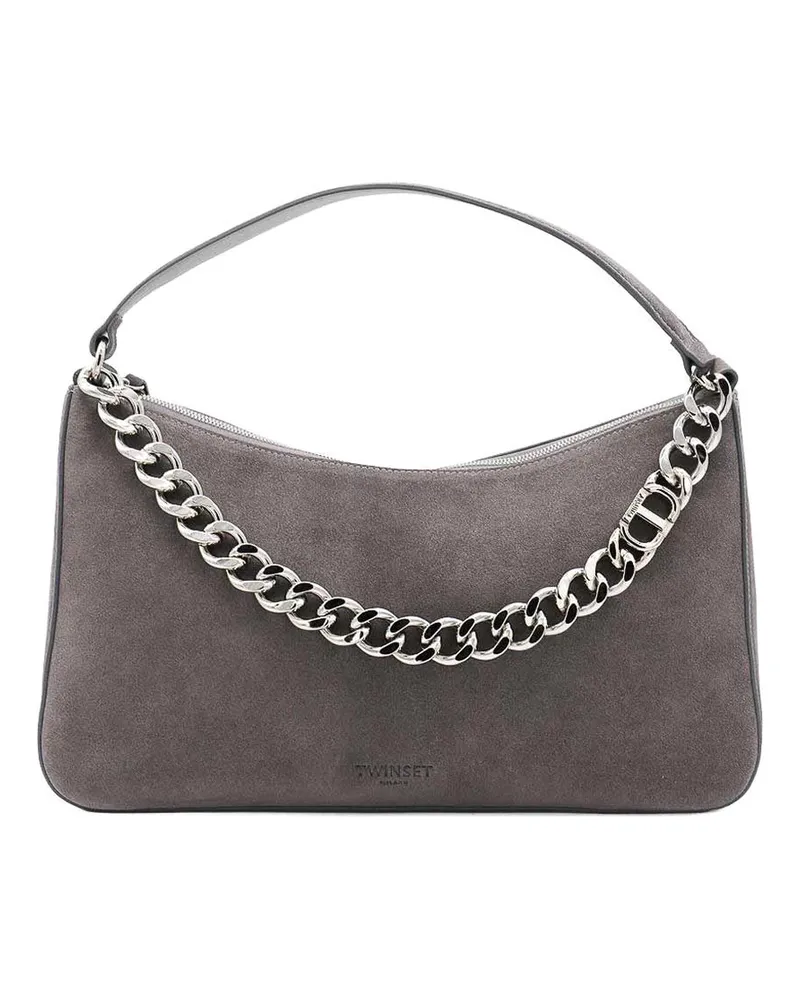 Twin-Set Schultertasche - Grau Grau