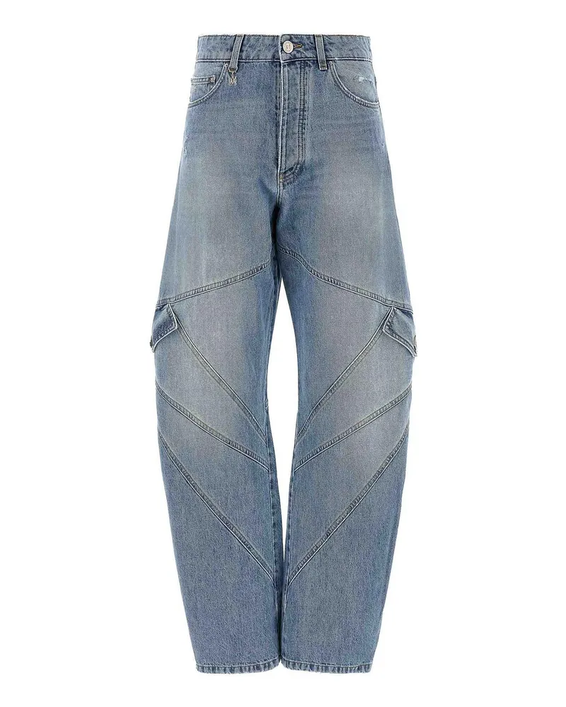 Amiri Straight Leg Jeans - Hellblau Hellblau