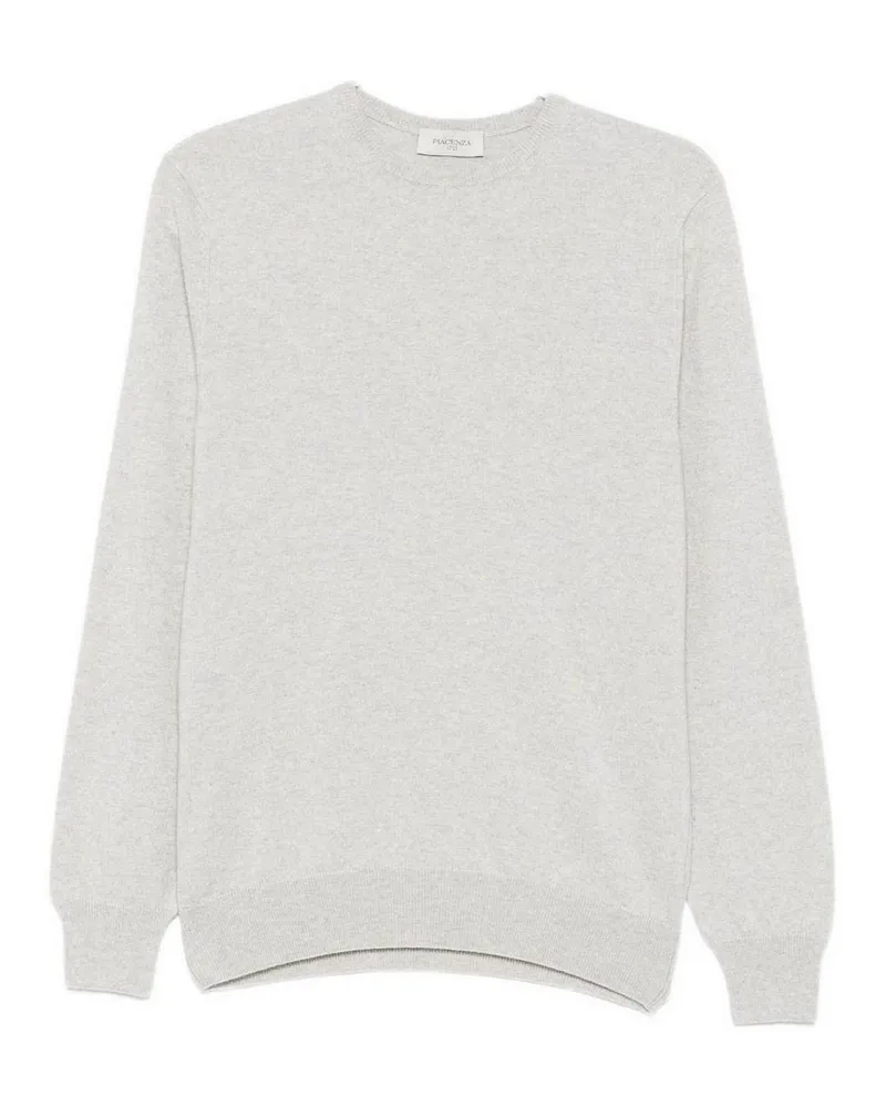 Piacenza Cashmere Rundhalspullover - Grau Grau