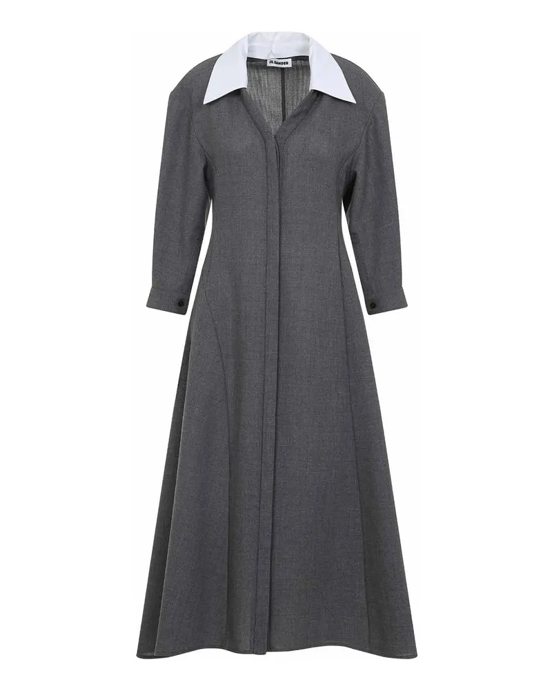 Jil Sander Maxikleid - Grau Grau